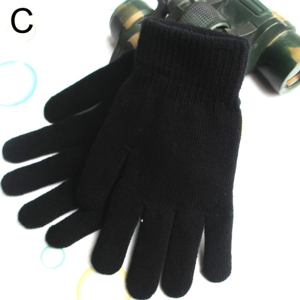 Autumn & Winter Solid Knit Thermal Gloves, Ideal choice for Gifts