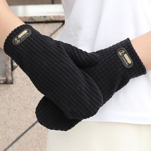 Fashionable Winter Cycling Gloves - Warm, Thin Velvet Lining for Outdoor Activities & Driving, Hand-Washable